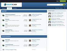 Tablet Screenshot of forum.nanocad.com